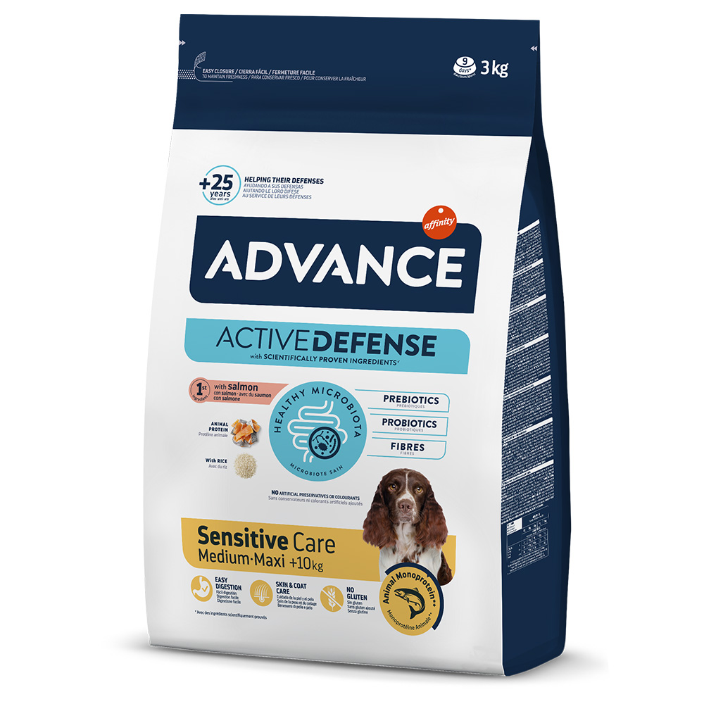 Balení krmiva Advance Sensitive Adult Salmon & Rice