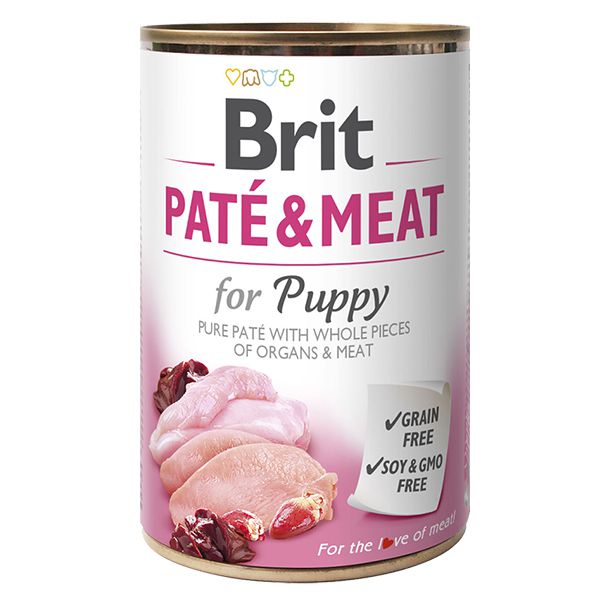 Balení krmiva Brit Paté & Meat Puppy