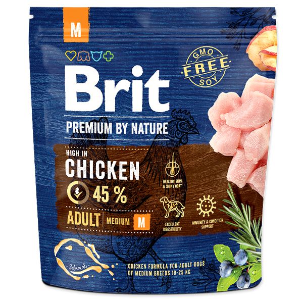 Balení krmiva Brit Premium by Nature Adult Medium Breed kuracie