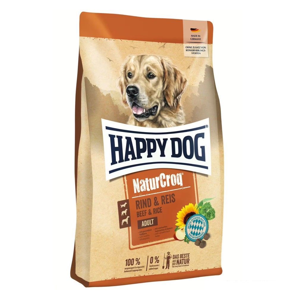 Balení krmiva Happy Dog NaturCroq hovädzie & ryža