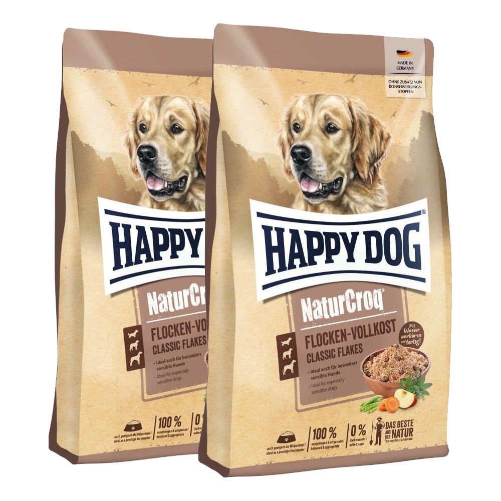 Balení krmiva Happy Dog Premium NaturCroq Flocken Vollkost