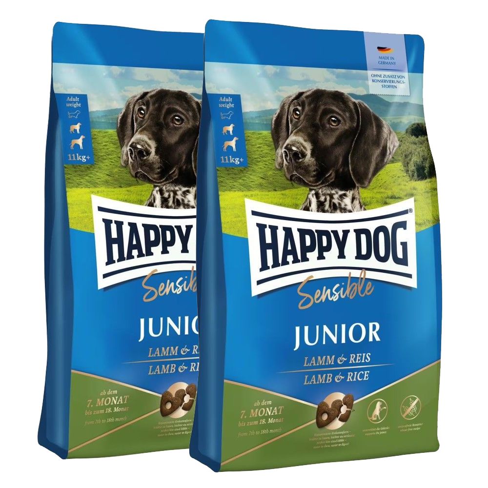 Balení krmiva Happy Dog Supreme Sensible Junior jahňacie a ryža