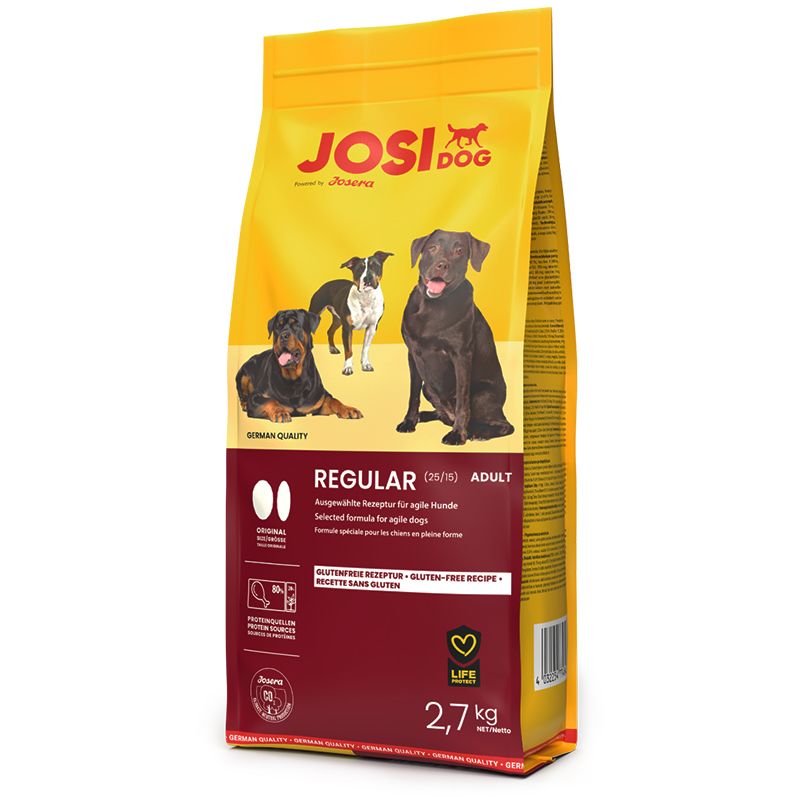 Balení krmiva JosiDog Regular kuracie mäso