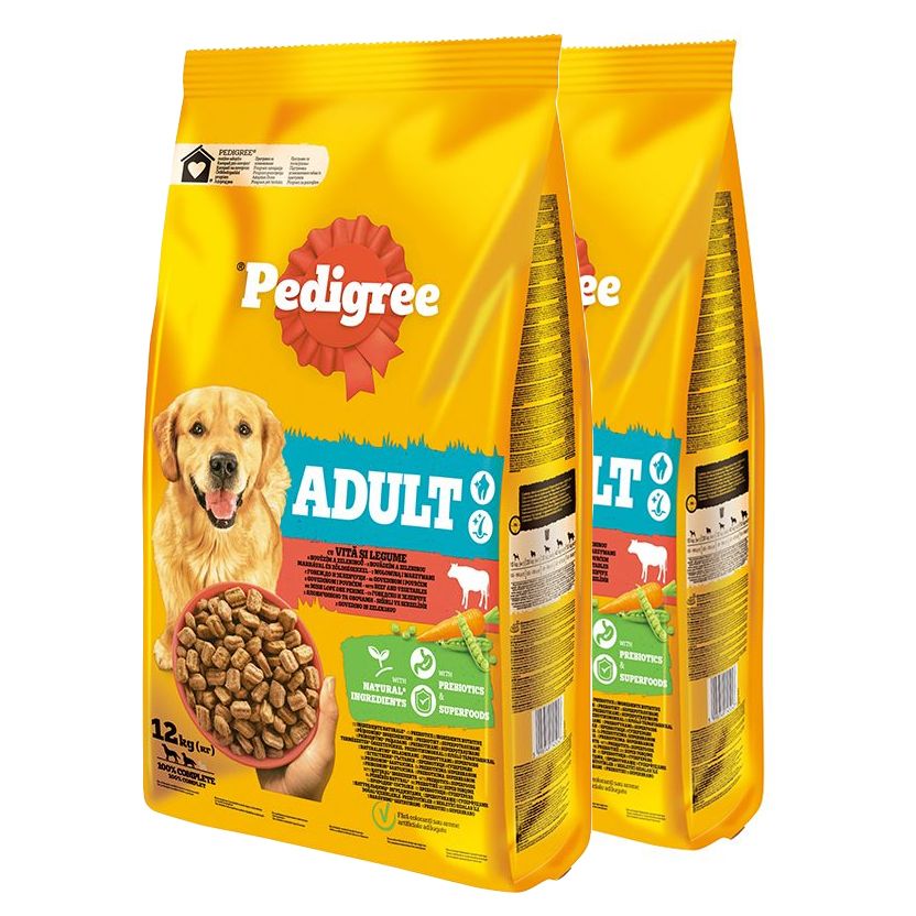 Balení krmiva Pedigree Adult s hovězím a zeleninou