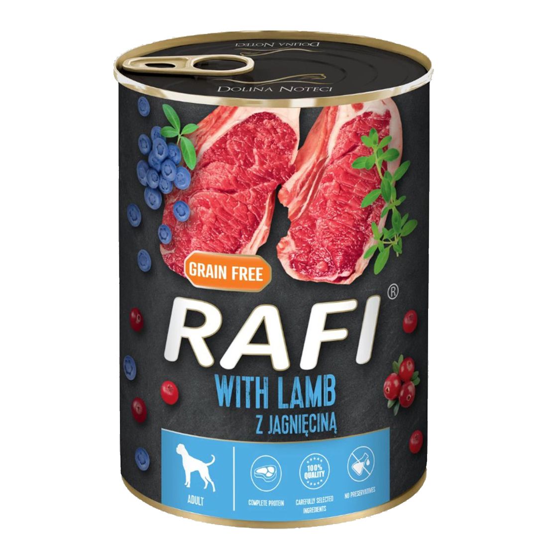 Balení krmiva Rafi Dog jahňacie