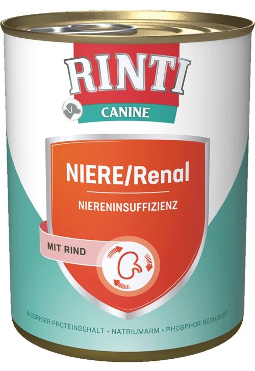 Balení krmiva Rinti Canine Kidney/Renal s hovädzím