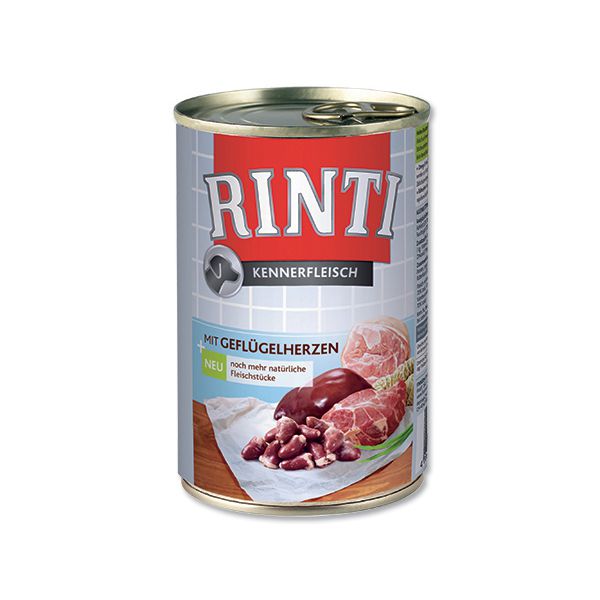 Balení krmiva Rinti Kennerfleisch Hydinové srdiečka