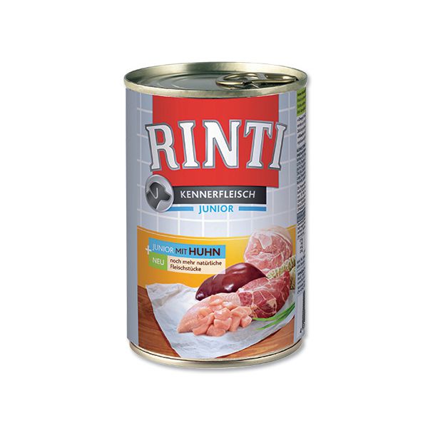 Balení krmiva Rinti Kennerfleisch Junior Kuracie